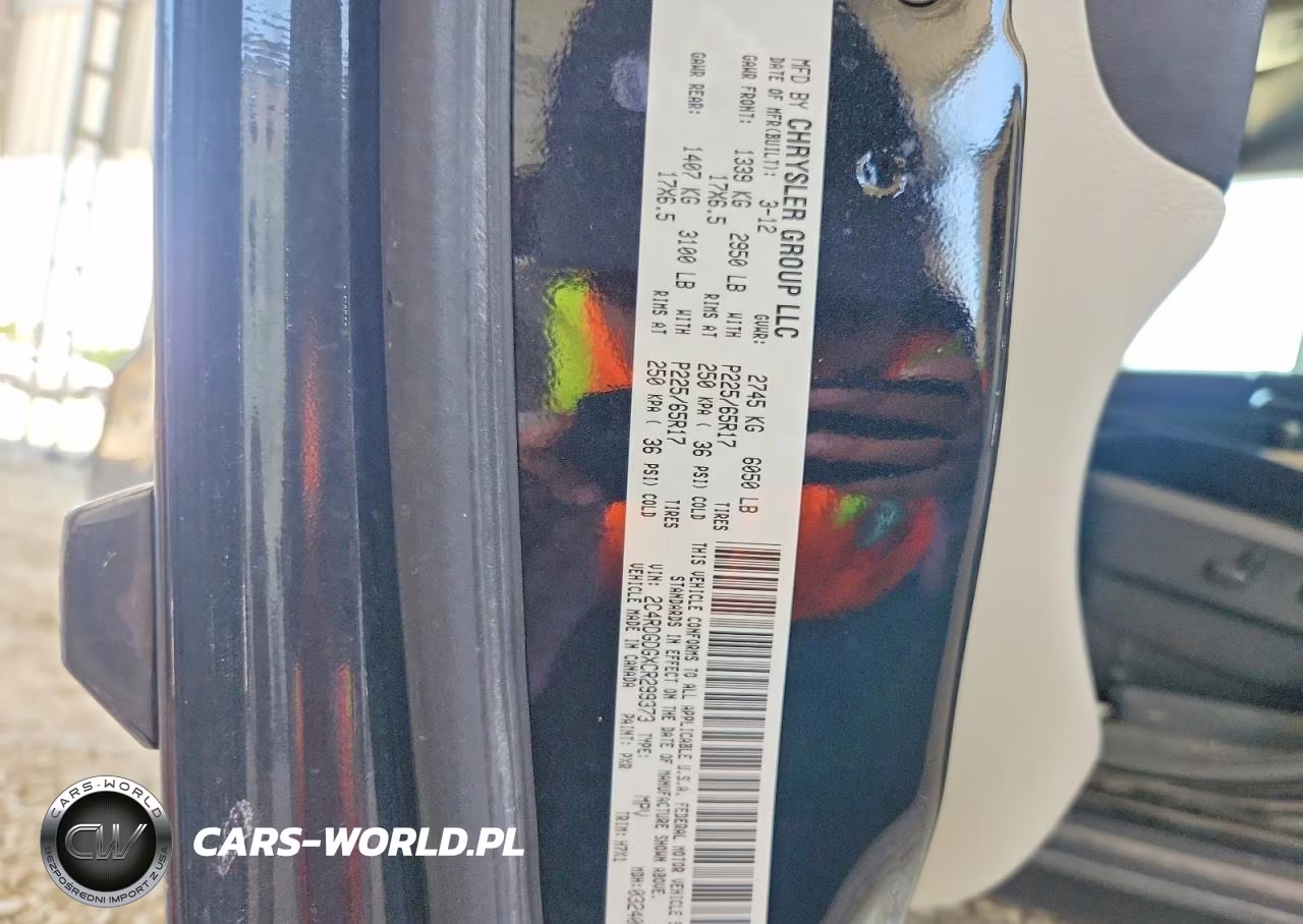 2012 Dodge Grand Caravan Crew VIN:2C4RDGDGXCR299373 - 13