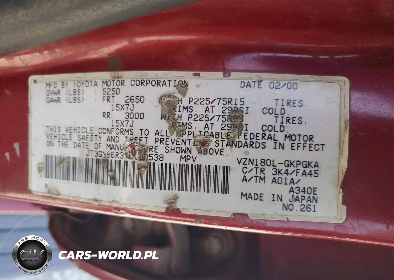 2000 Toyota 4Runner Sr5 VIN:JT3GN86R3Y0160538 - 13