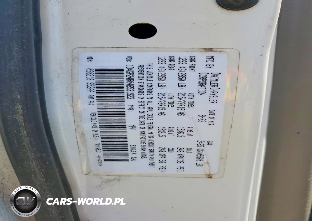 2004 Dodge Grand Caravan Se VIN:1D4GP24R04B531923 - 14