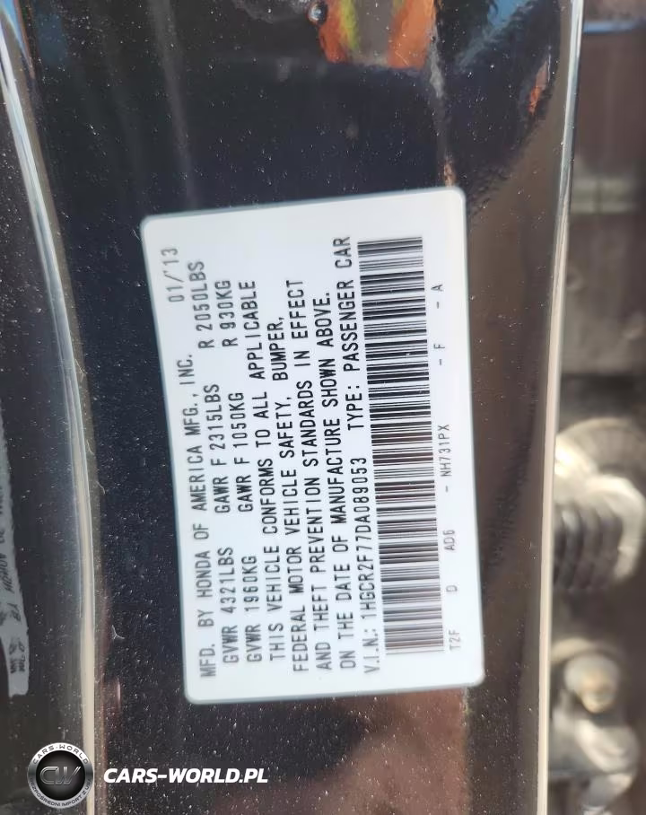 2013 Honda Accord Ex VIN:1HGCR2F77DA089053 - 12