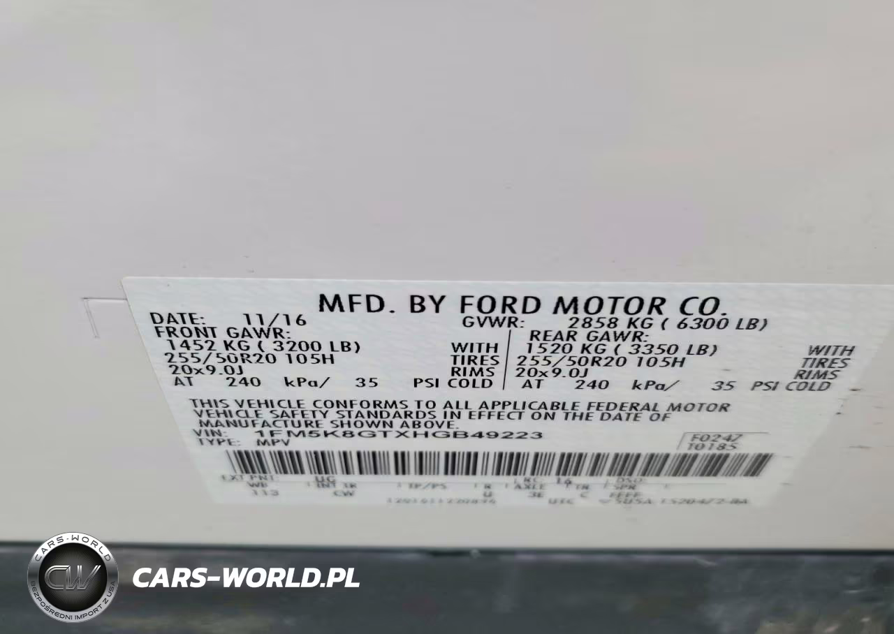 2017 Ford Explorer Sport VIN:1FM5K8GTXHGB49223 - 13