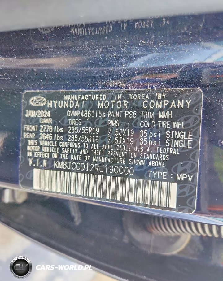 2024 Hyundai Tucson Sel Convenience VIN:KM8JCCD12RU190000 - 13