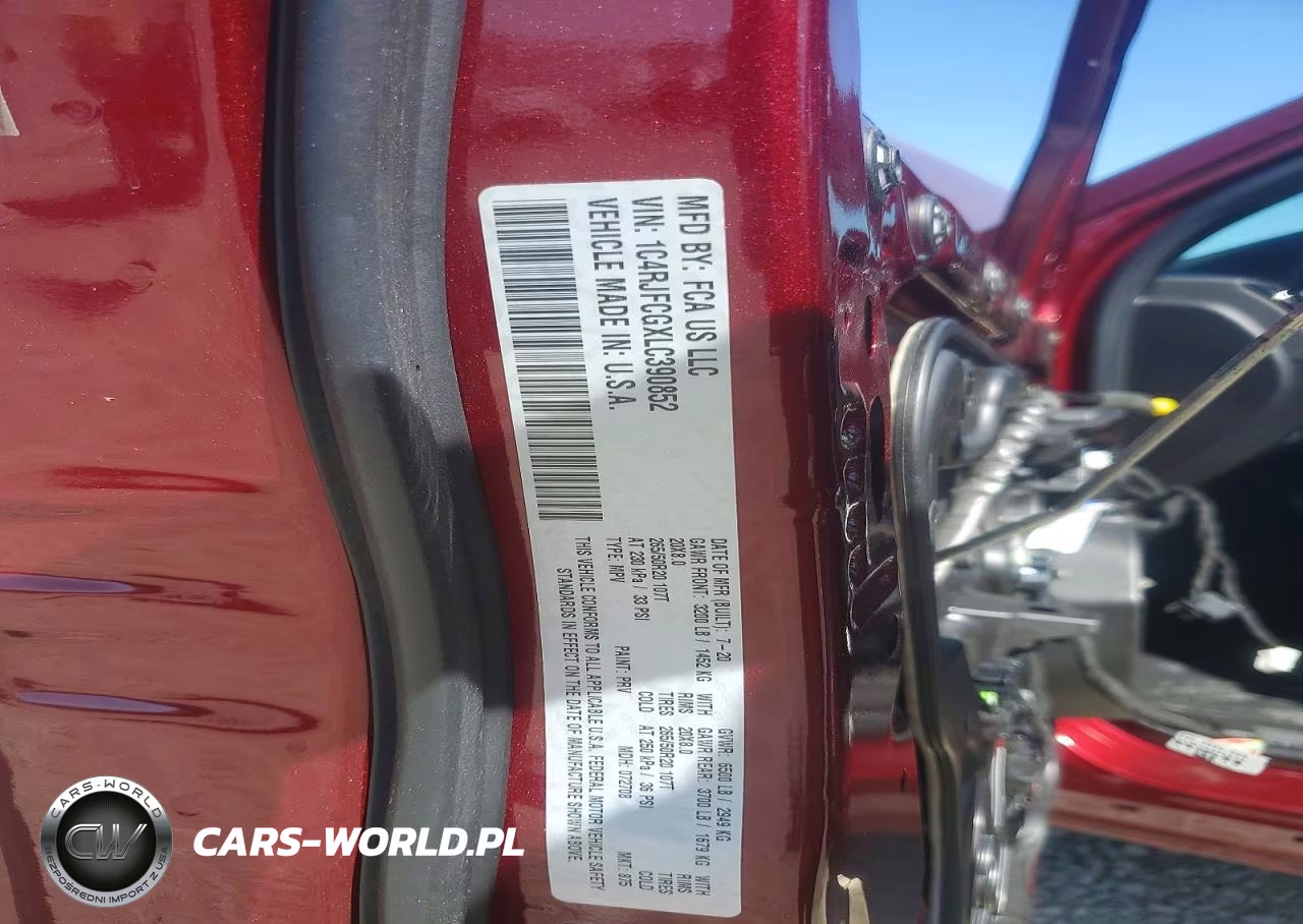 2020 Jeep Grand Cherokee Overland VIN:1C4RJFCGXLC390852 - 14