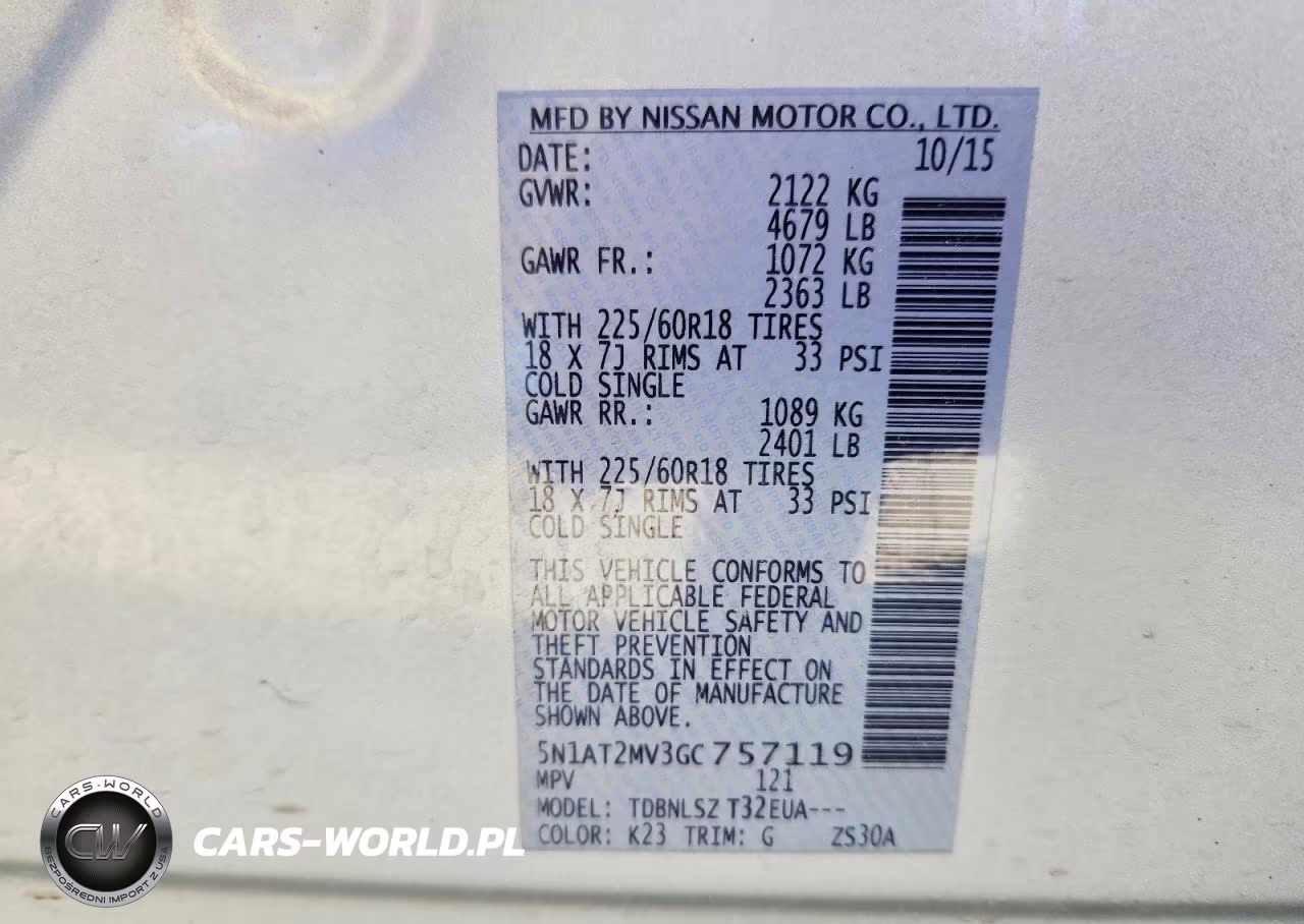 2016 Nissan Rogue Sl VIN:5N1AT2MV3GC757119 - 12