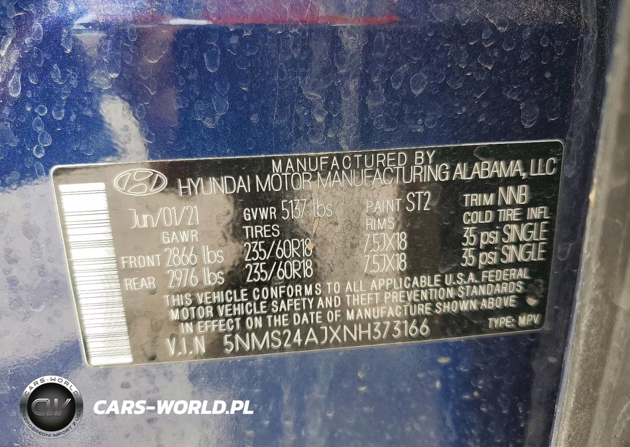 2022 Hyundai Santa Fe Sel VIN:5NMS24AJXNH373166 - 14