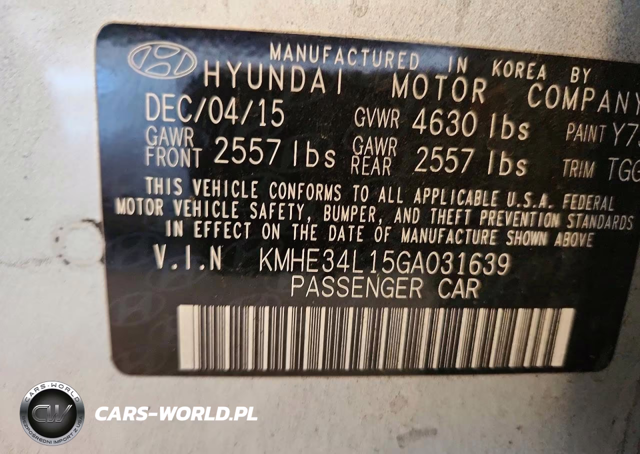 2016 Hyundai Sonata Hybrid Limited VIN:KMHE34L15GA031639 - 13