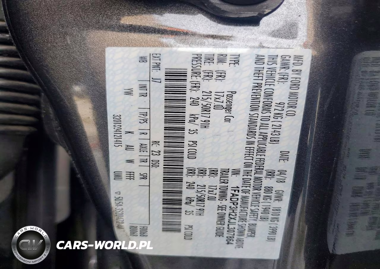 2018 Ford Focus Sel VIN:1FADP3H2XJL307864 - 13