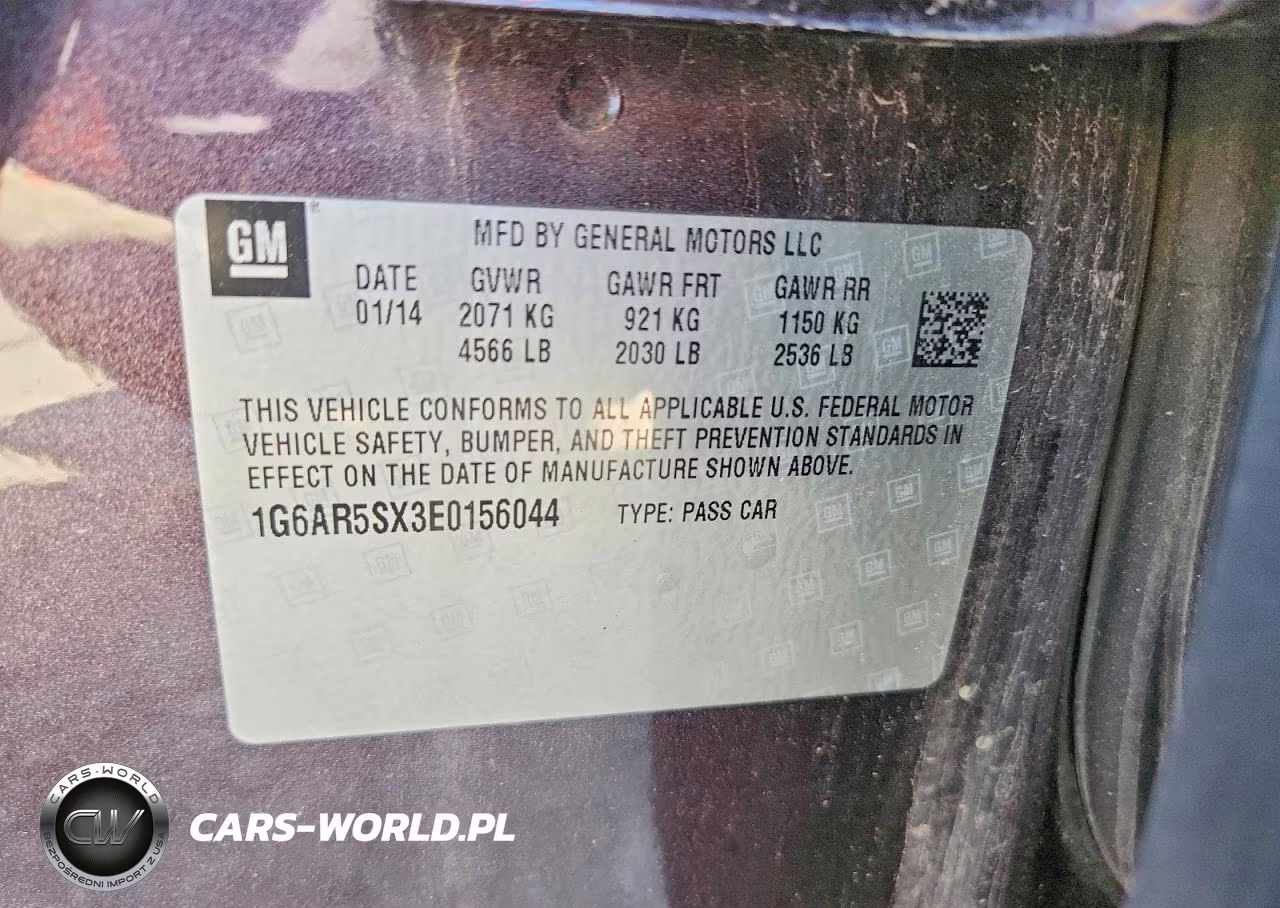 2014 Cadillac Cts Luxury Collection VIN:1G6AR5SX3E0156044 - 12