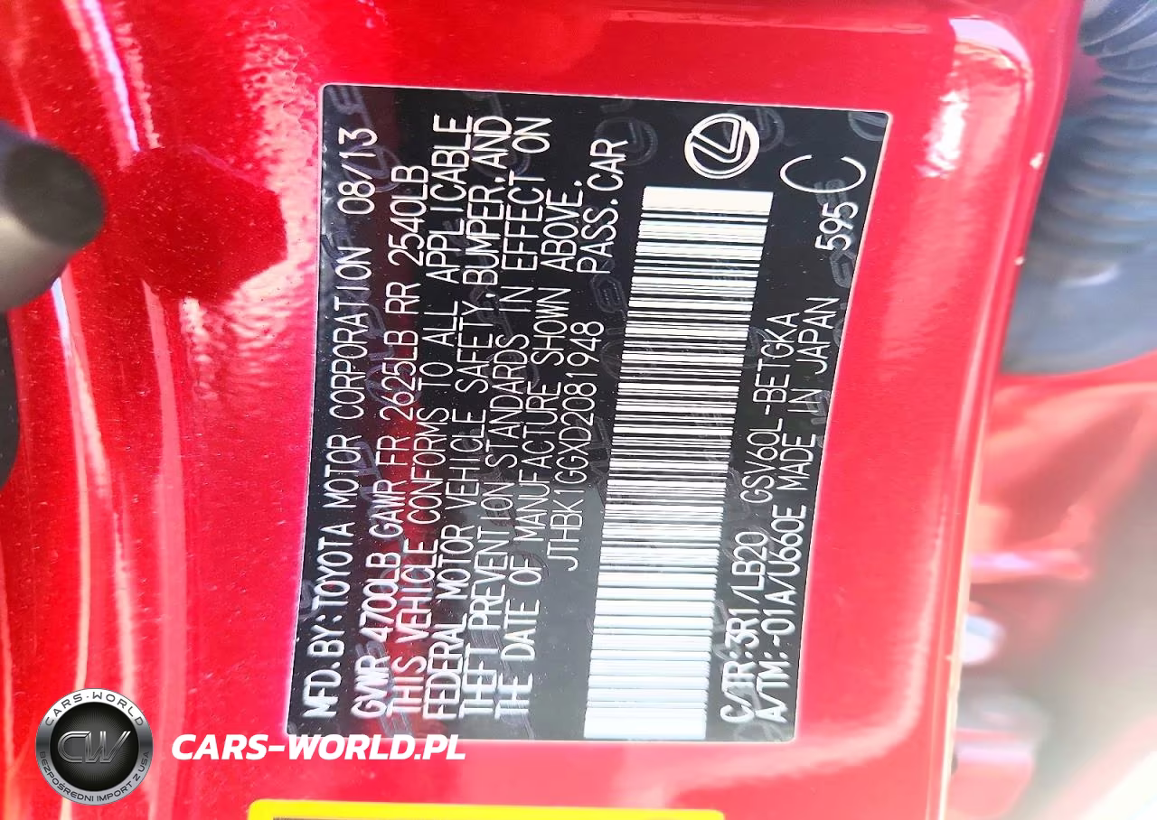 2013 Lexus Es 350 VIN:JTHBK1GGXD2081948 - 12