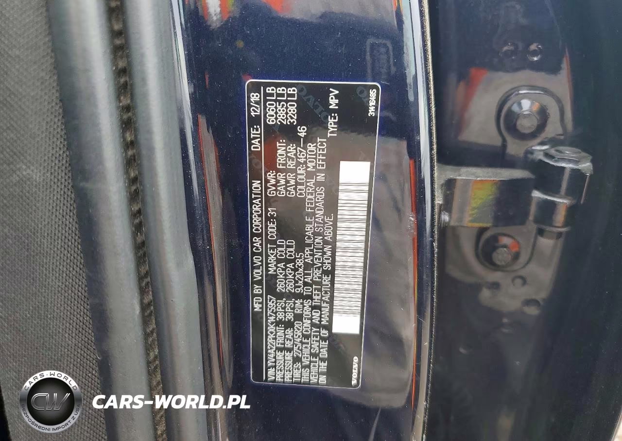2019 Volvo Xc90 T6 Momentum VIN:YV4A22PKXK1475957 - 13