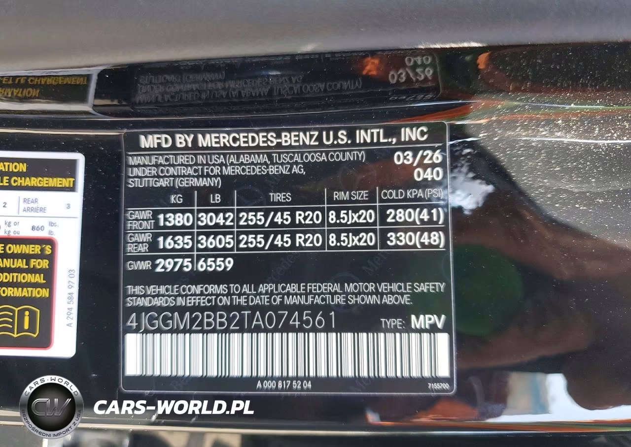 2026 Mercedes-Benz Eqe Suv 320+ VIN:4JGGM2BB2TA074561 - 13
