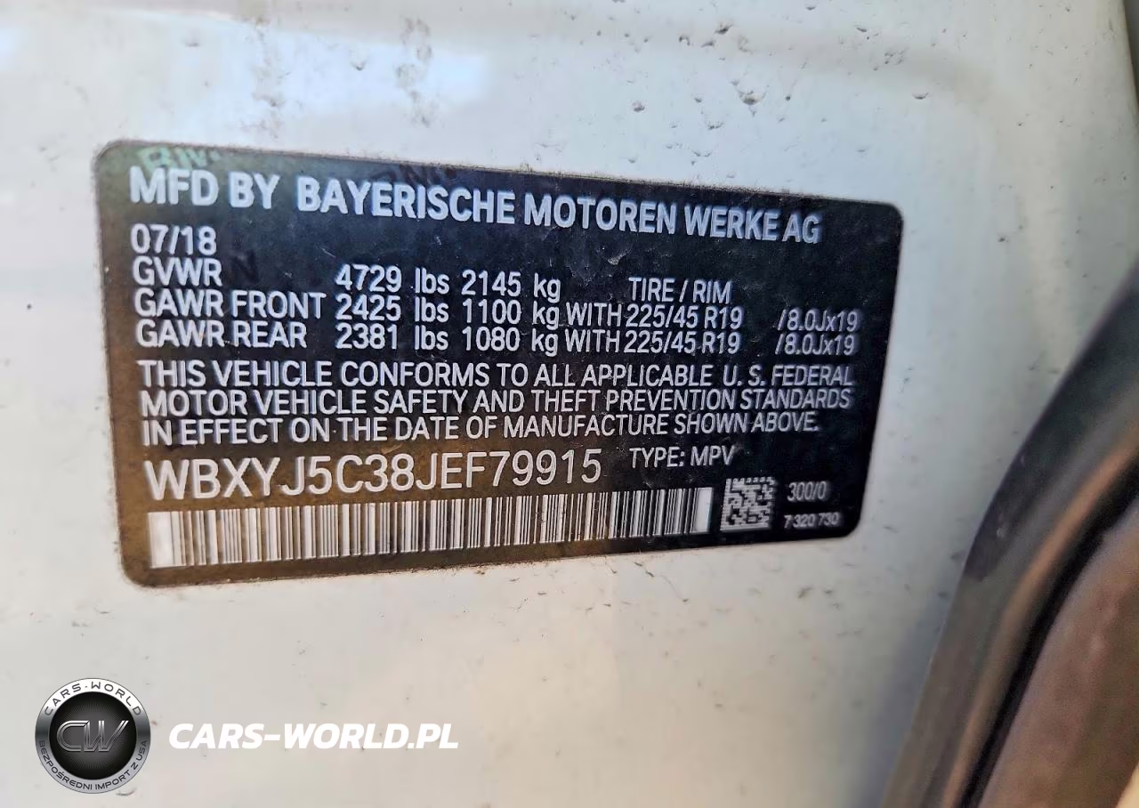 2018 BMW X2 xDrive28I VIN:WBXYJ5C38JEF79915 - 13