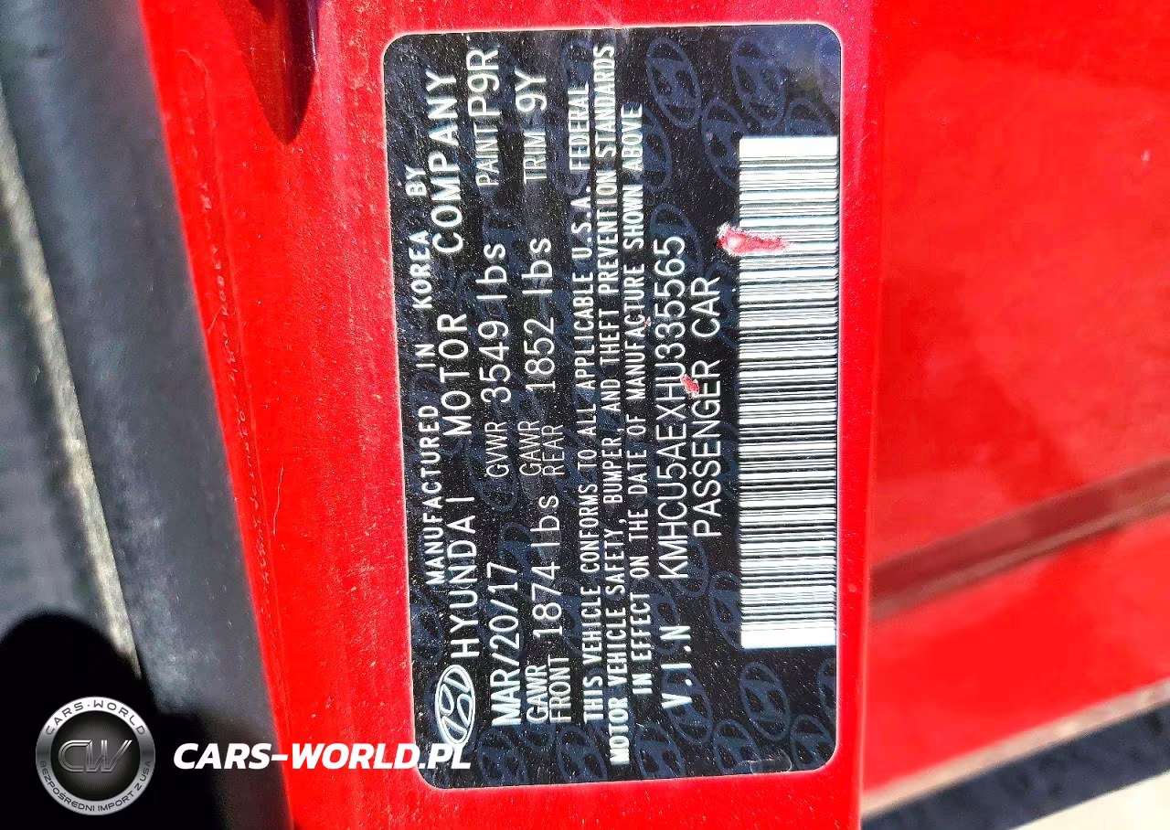 2017 Hyundai Accent Sport VIN:KMHCU5AEXHU335565 - 12