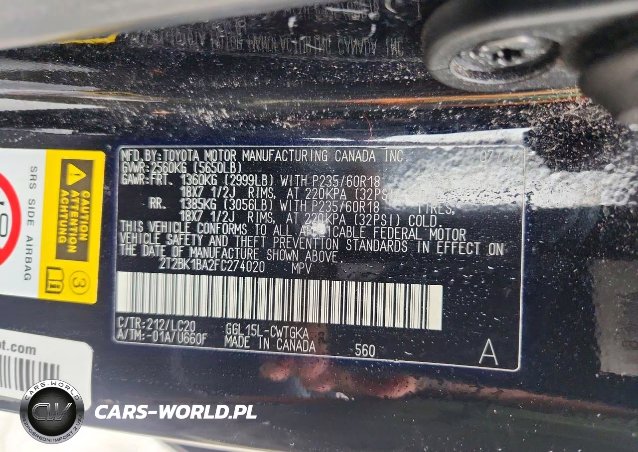 2015 Lexus Rx 350 Base VIN:2T2BK1BA2FC274020 - 13