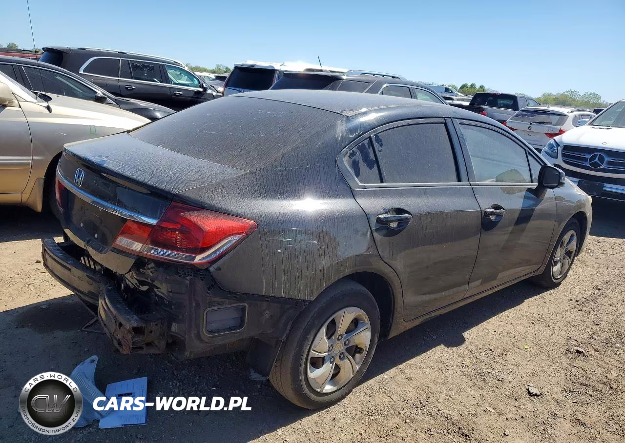 2013 Honda Civic Lx VIN:19XFB2F53DE068678 - 3