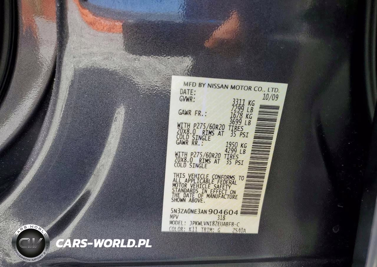2010 Infiniti Qx56 Base VIN:5N3ZA0NE3AN904604 - 13