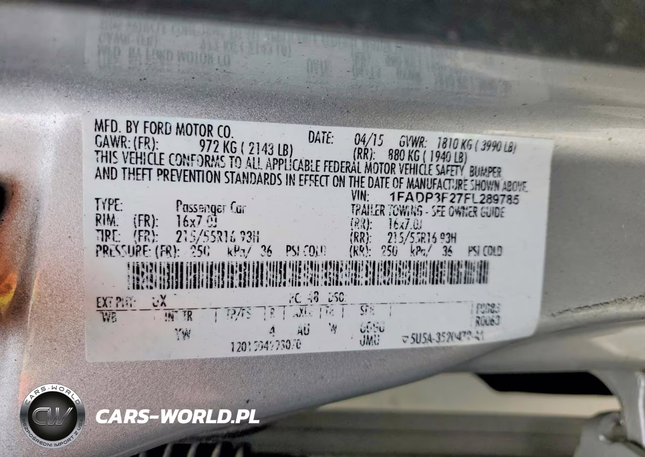 2015 Ford Focus Se VIN:1FADP3F27FL289785 - 12