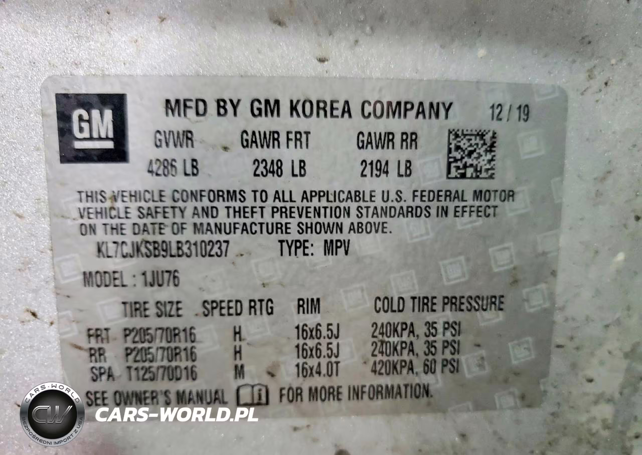 2020 Chevrolet Trax Ls VIN:KL7CJKSB9LB310237 - 13