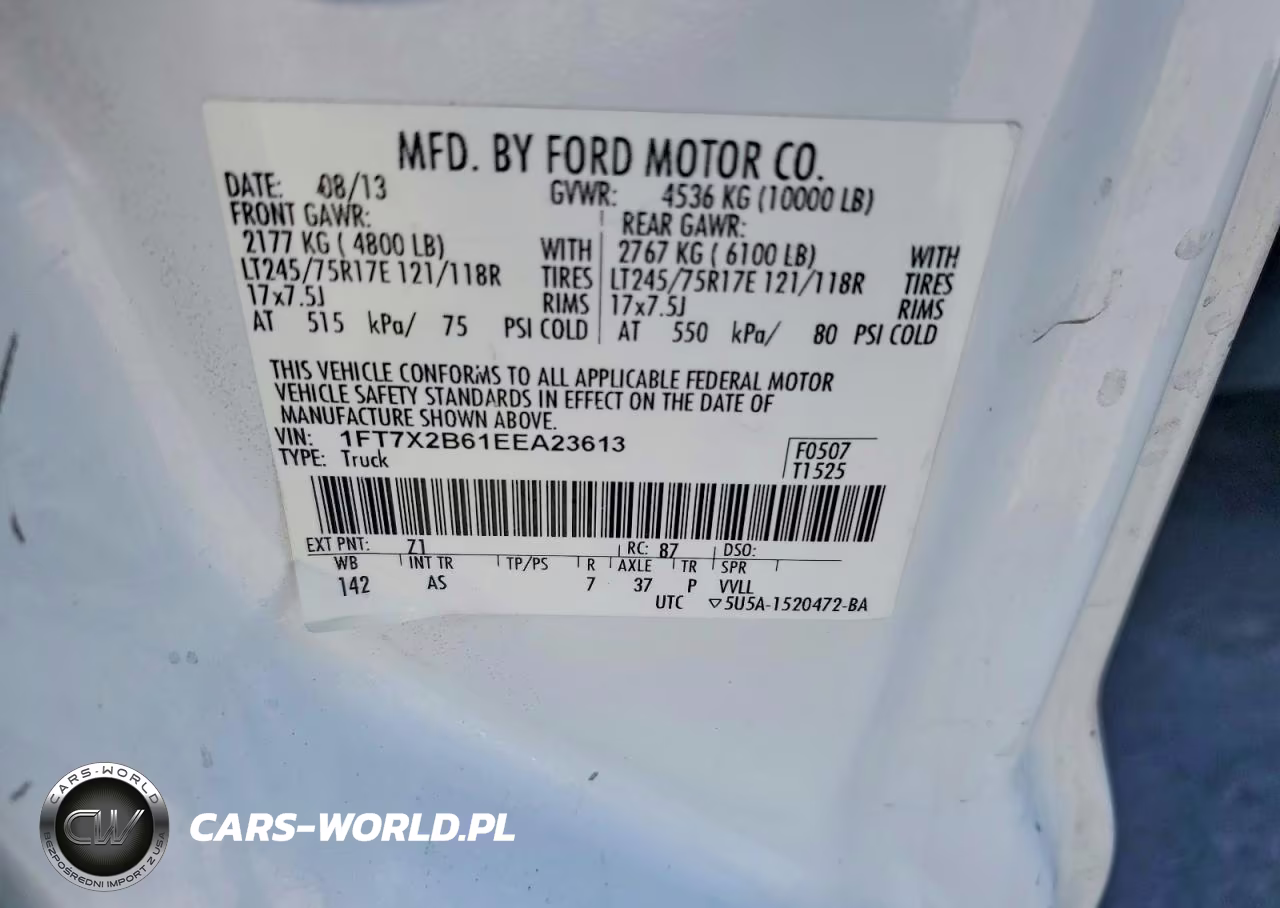 2014 Ford F250 Super Duty VIN:1FT7X2B61EEA23613 - 12