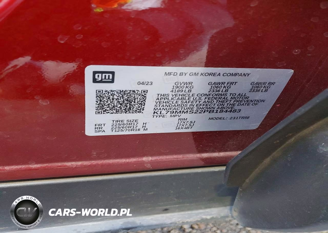 2023 Chevrolet Trailblazer Ls VIN:KL79MMS22PB184483 - 12