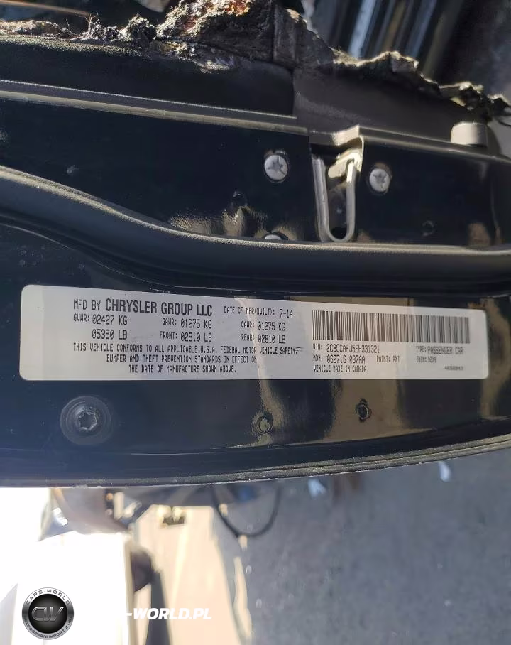 2014 Chrysler 300 Srt-8 VIN:2C3CCAFJ5EH331321 - 12