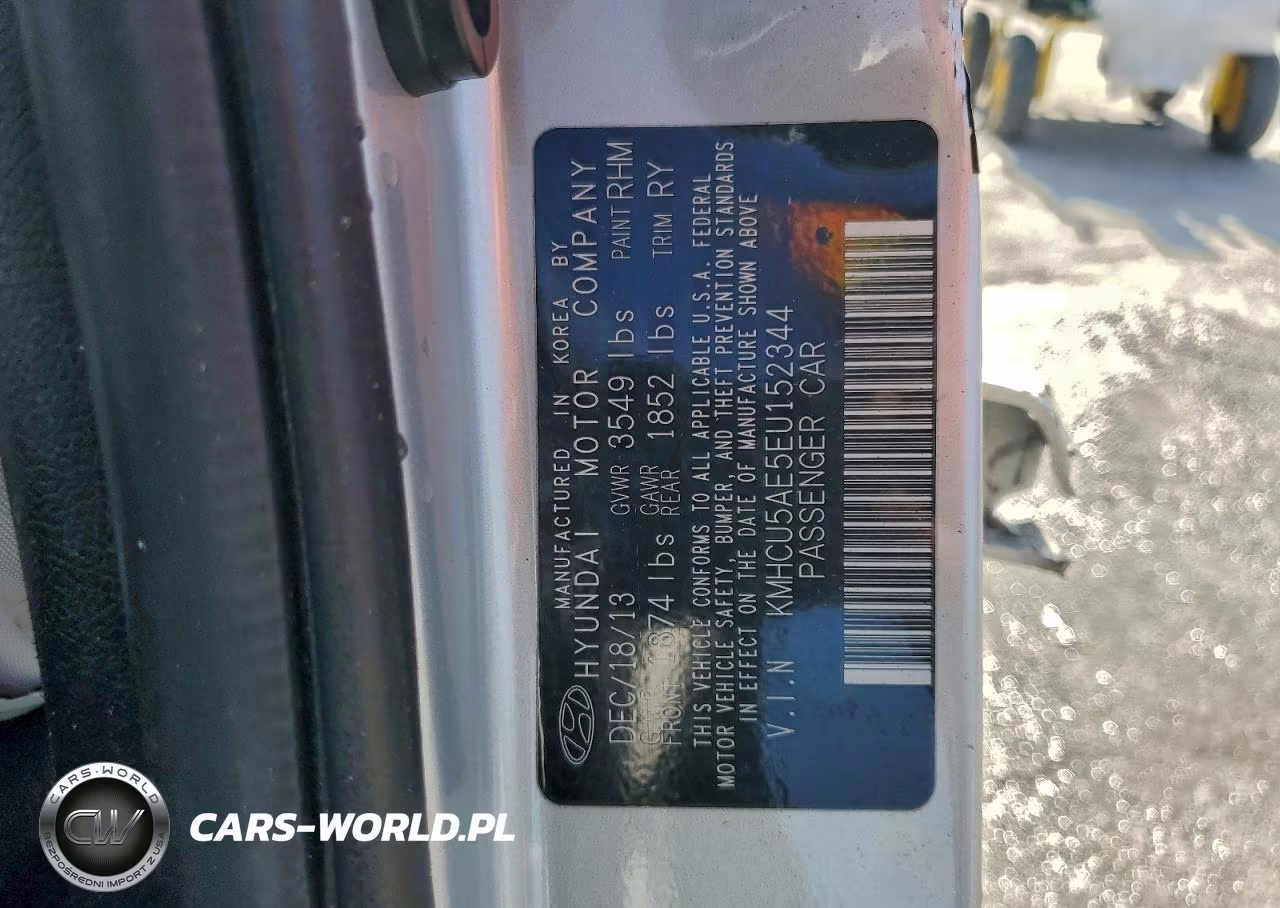 2014 Hyundai Accent Se VIN:KMHCU5AE5EU152344 - 13