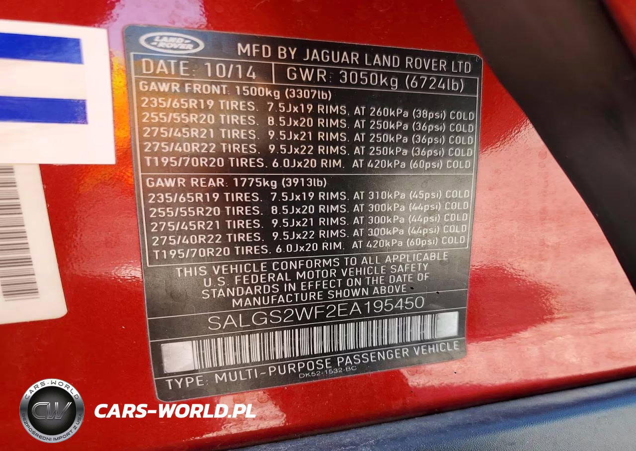 2014 Land Rover Range Rover Hse VIN:SALGS2WF2EA195450 - 12