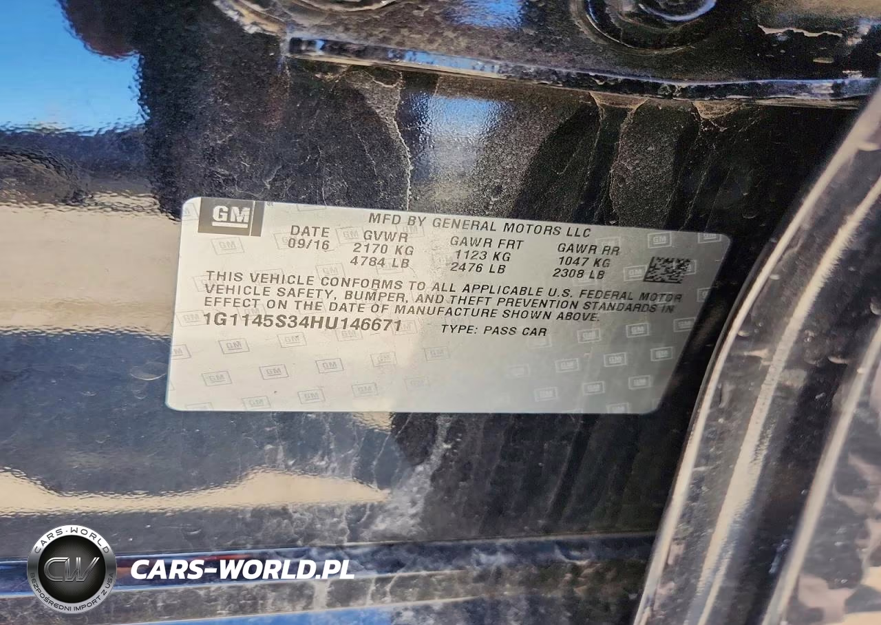 2017 Chevrolet Impala Premier VIN:1G1145S34HU146671 - 12