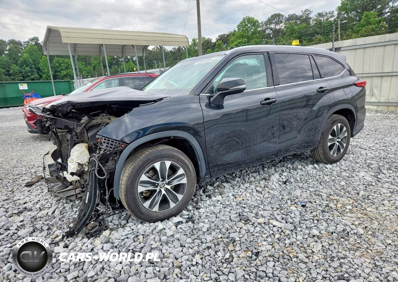 2021 Toyota Highlander Xle VIN:5TDGZRAH6MS529372 - 1
