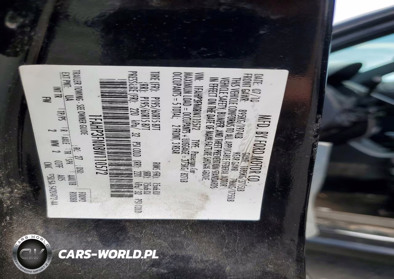 2011 Ford Focus Se VIN:1FAHP3FN0BW110572 - 12