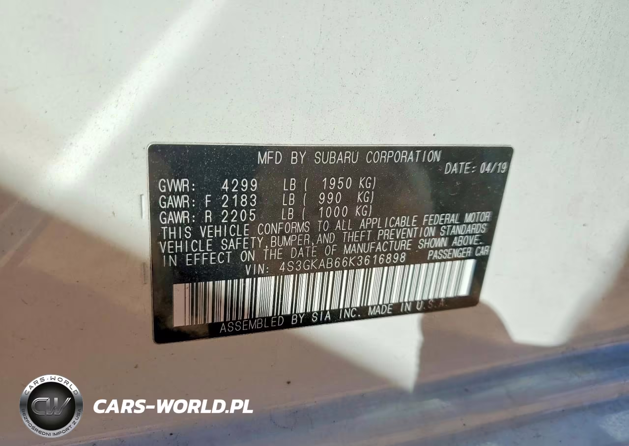 2019 Subaru Impreza VIN:4S3GKAB66K3616898 - 13