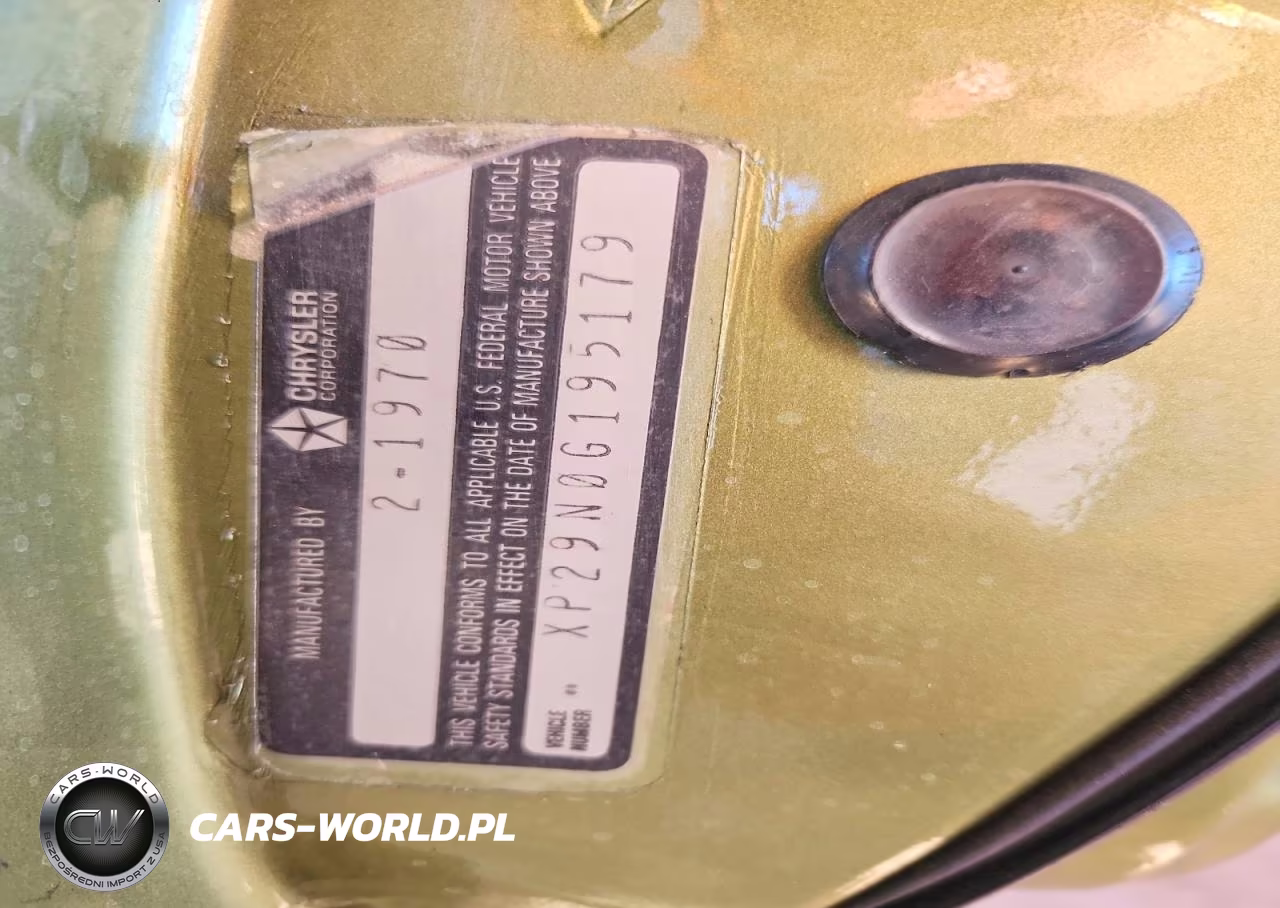 1970 Dodge Charger VIN:XP29N0G195179 - 12
