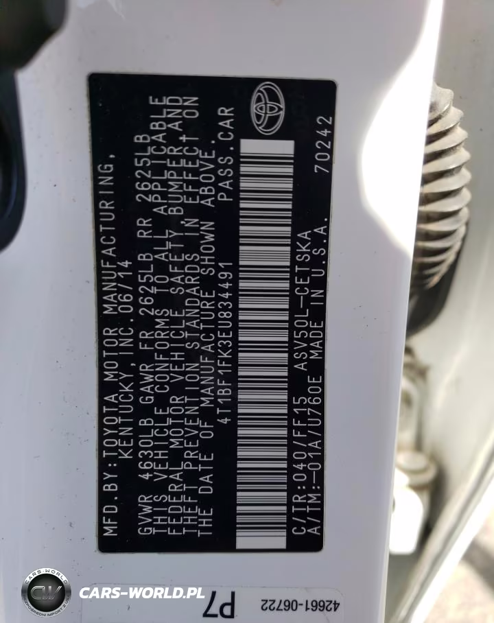 2014 Toyota Camray VIN:4T1BF1FK3EU834491 - 12