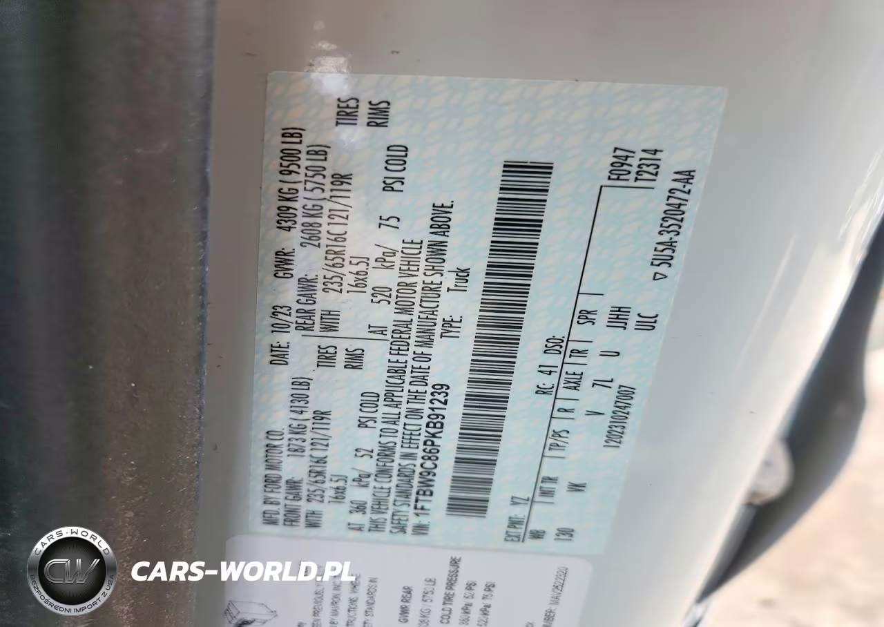 2023 Ford Transit T-350 VIN:1FTBW9C86PKB91239 - 13