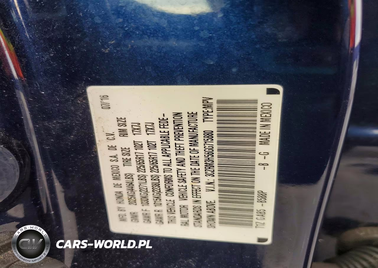 2016 Honda Cr-V Ex VIN:3CZRM3H56GG715880 - 14
