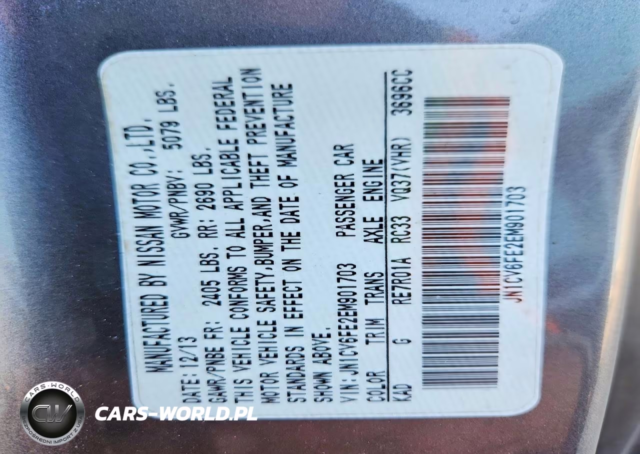 2014 Infiniti Q60 Convertible Base VIN:JN1CV6FE2EM901703 - 12