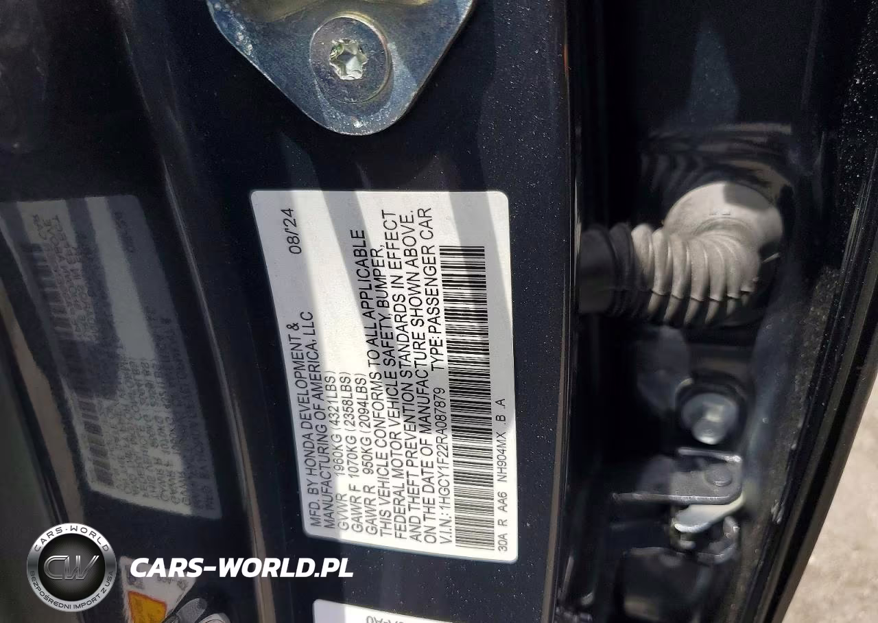 2024 Honda Accord Lx VIN:1HGCY1F22RA087879 - 12