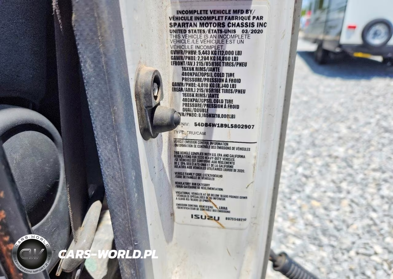 2020 Isuzu Npr Dump Truck VIN:54DB4W1B9LS802907 - 12