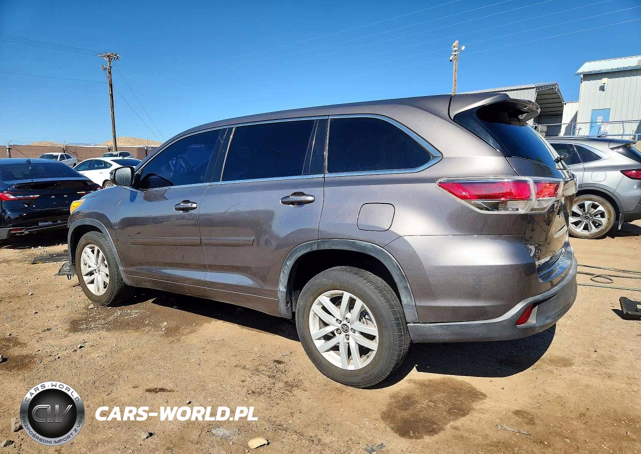 2016 Toyota Highlander Le VIN:5TDZKRFH4GS128543 - 2