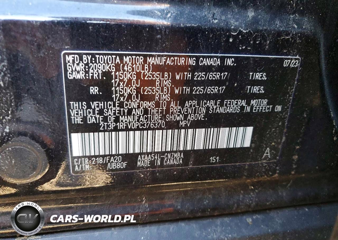 2023 Toyota Rav4 Xle VIN:2T3P1RFV0PC376370 - 13