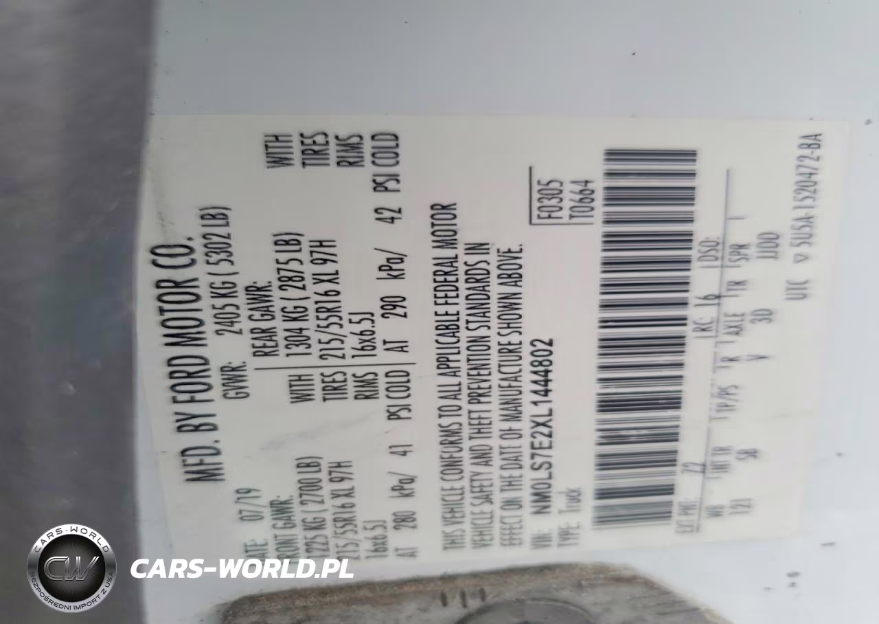 2020 Ford Transit Connect Xl VIN:NM0LS7E2XL1444802 - 12