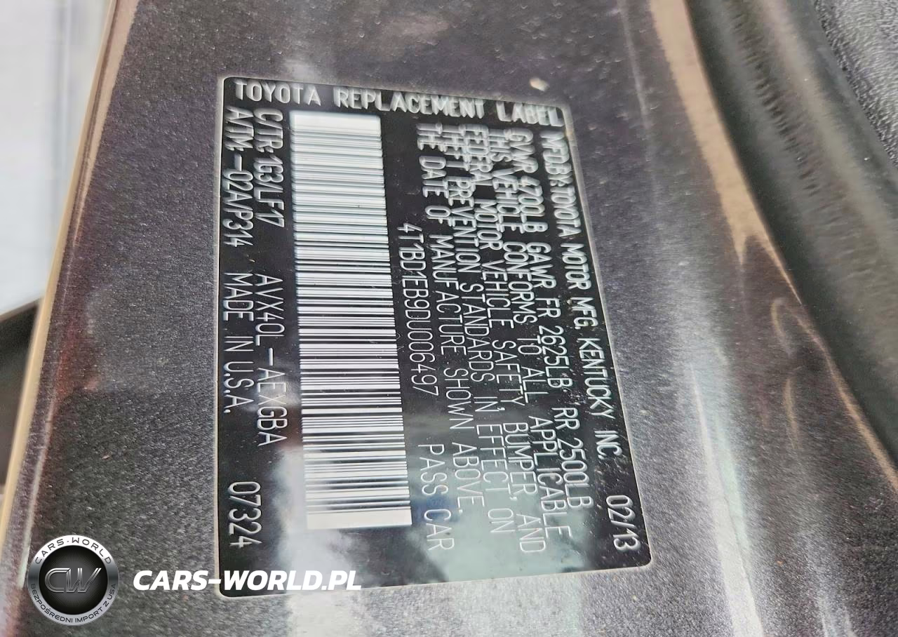 2013 Toyota Avalon Hybrid Xle Premium VIN:4T1BD1EB9DU006497 - 12