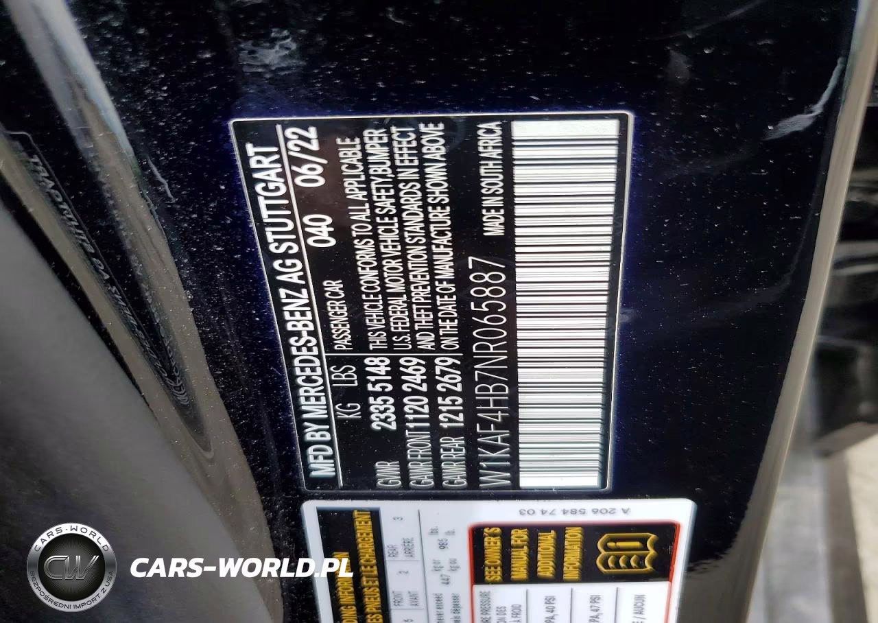 2022 Mercedes-Benz C 300 4Matic VIN:W1KAF4HB7NR065887 - 13
