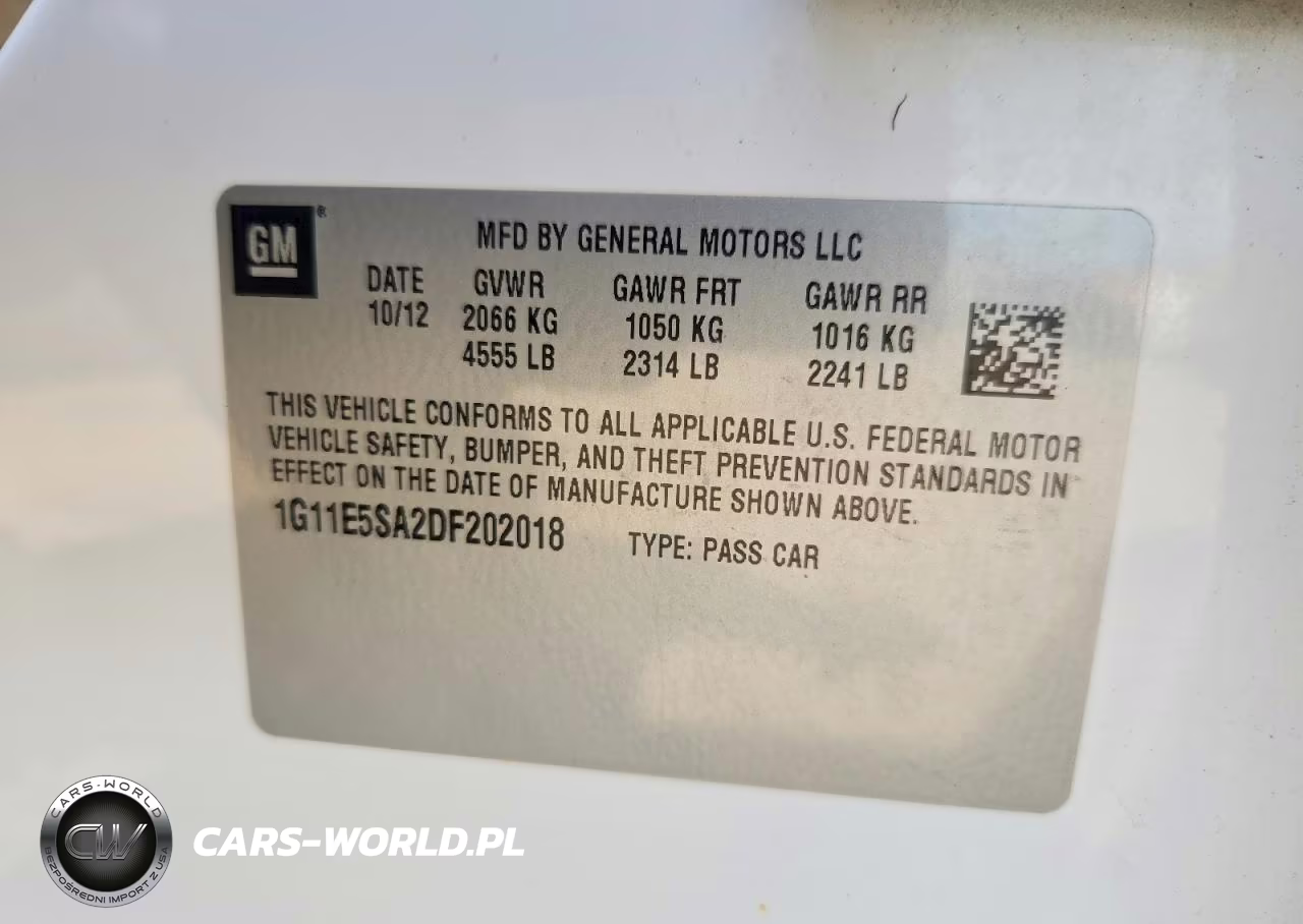 2013 Chevrolet Malibu 2Lt VIN:1G11E5SA2DF202018 - 12