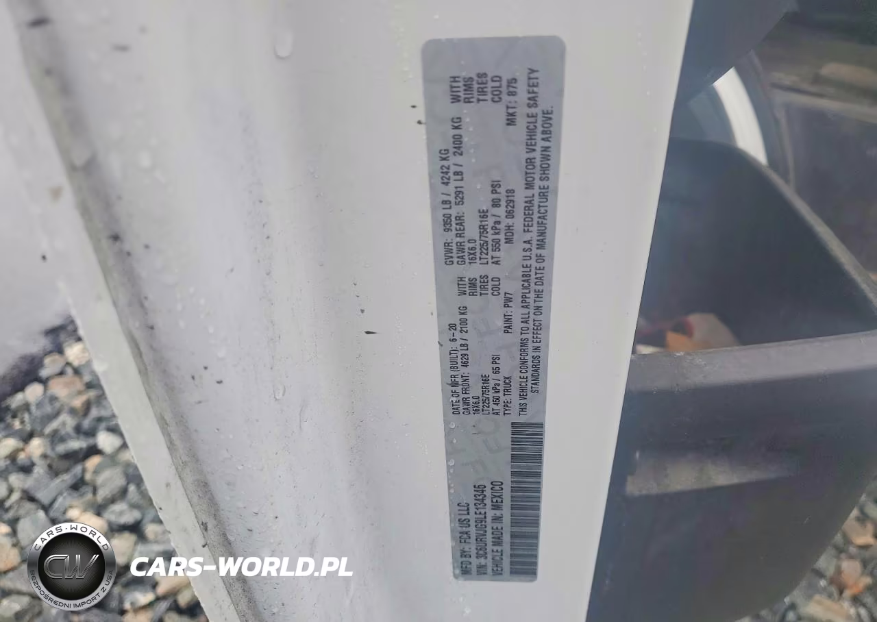 2020 Ram Promaster 3500 3500 High VIN:3C6URVJG9LE134346 - 13