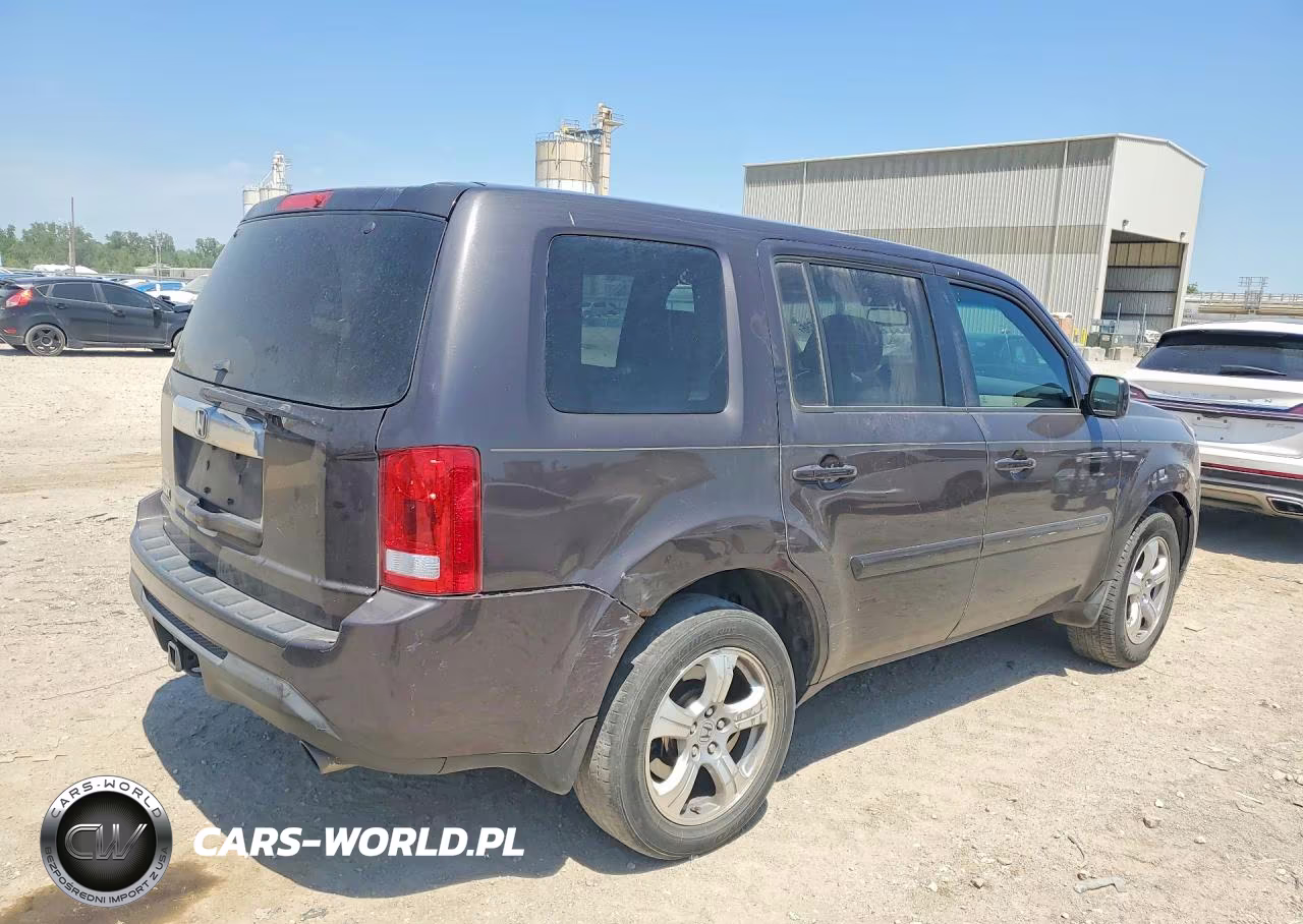 2012 Honda Pilot Exl VIN:5FNYF3H61CB001949 - 3