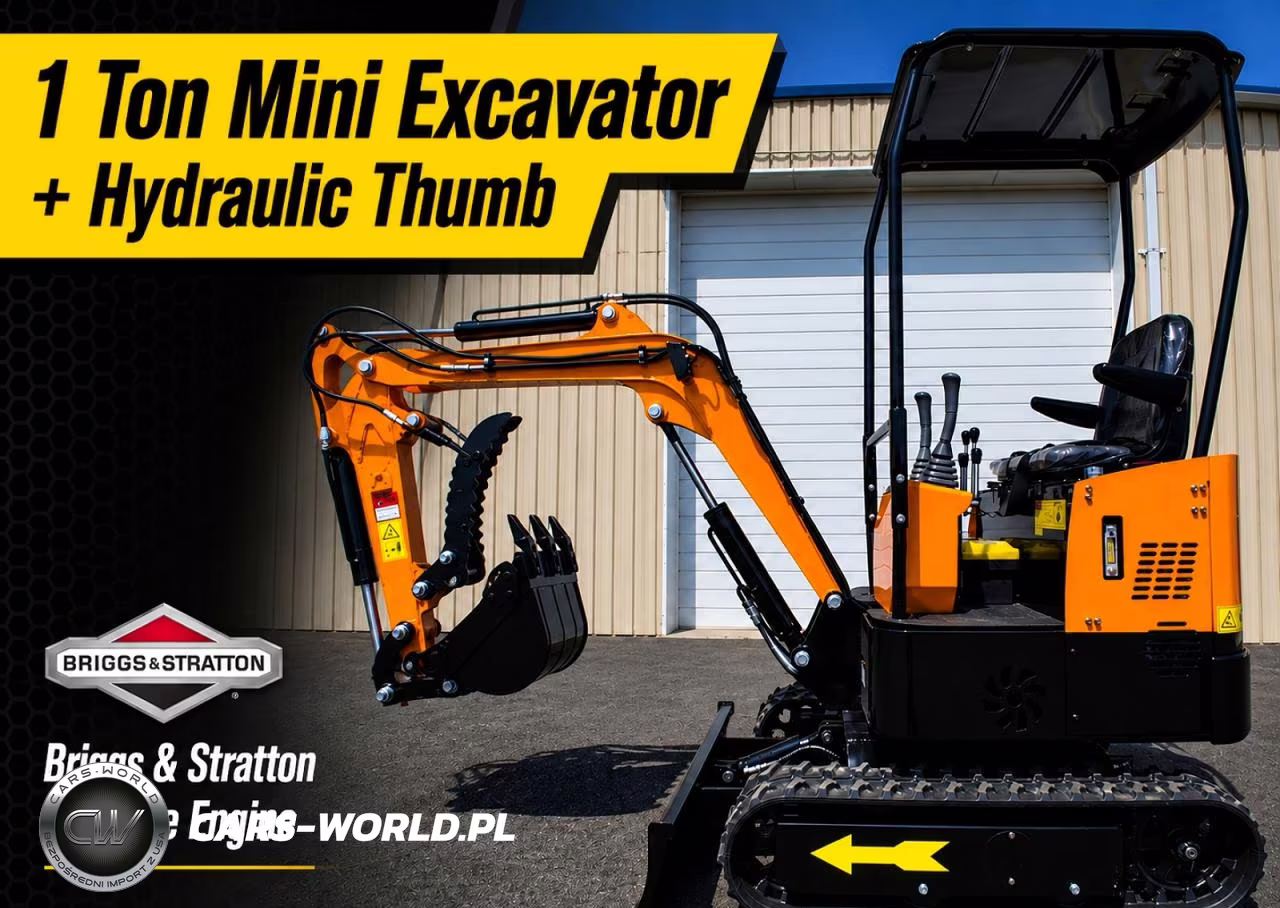 2026 1 Ton Mini Excavator (Canopy) + Hydraulic Thu – zdjęcie 1 z 10