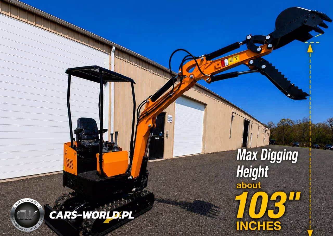 2026 1 Ton Mini Excavator (Canopy) + Hydraulic Thu VIN:38912788 - 2