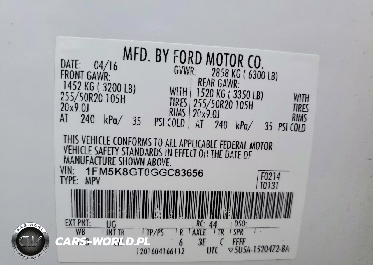 2016 Ford Explorer Sport VIN:1FM5K8GT0GGC83656 - 13