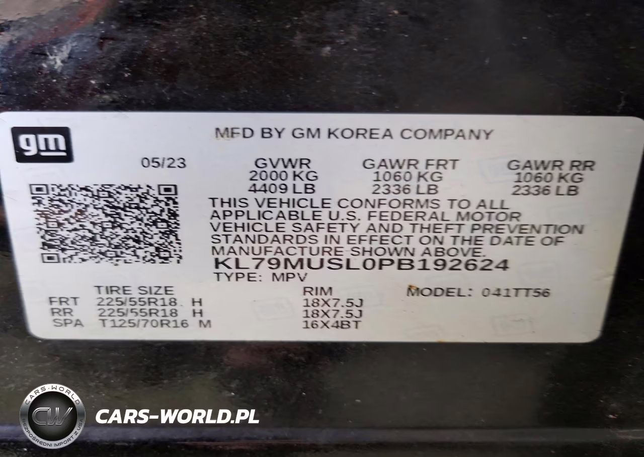 2023 Chevrolet Trailblazer Rs VIN:KL79MUSL0PB192624 - 12